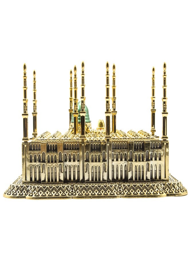 Modefa Islamic Turkish Table Decor Showpiece Gift Sculpture Figure Replica | Al-Masjid an-Nabawi Medina | The Prophet’s Mosque | Gold - Image 5